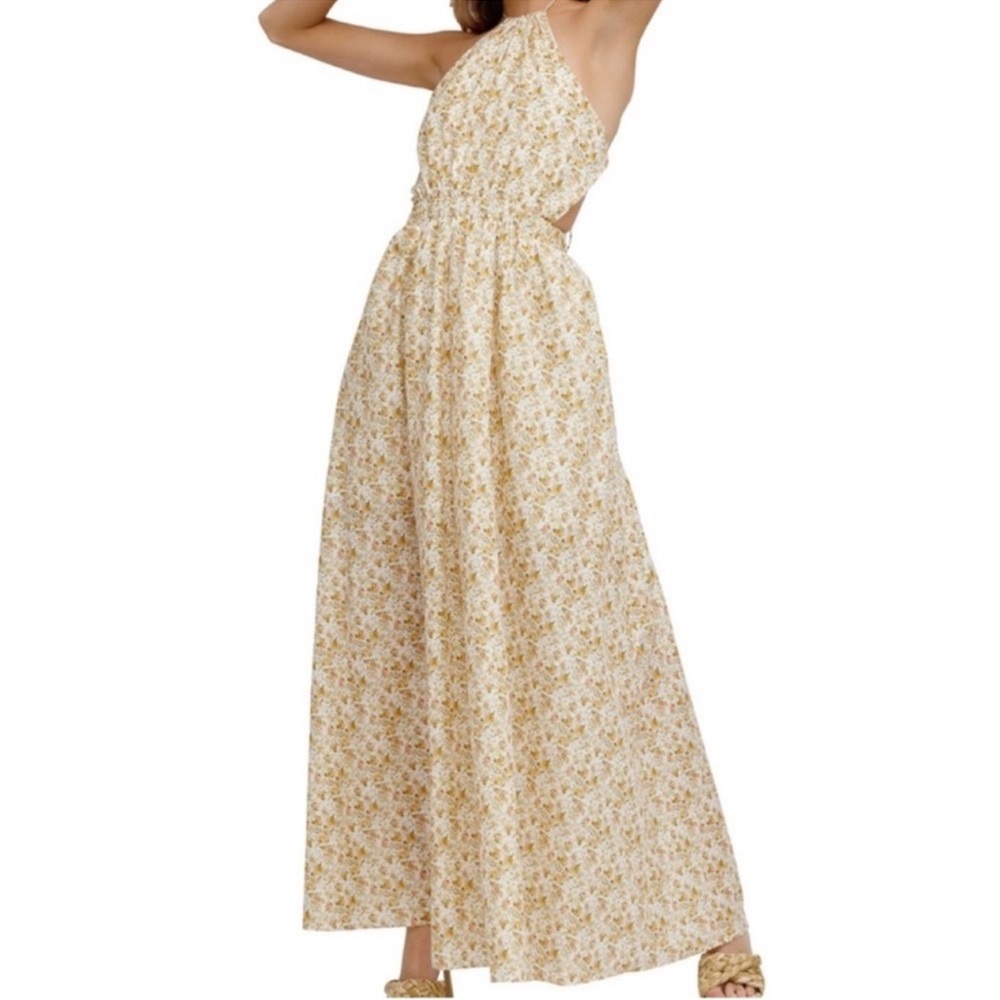 Revolve Significant Other Cara Floral print halter prarie dress